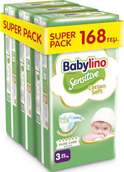 Babylino Sensitive Cotton Soft No. 3 για 4-9kg Cotton Soft Babylino Sensitive Cotton Soft No. 3 για 4-9kg Cotton Soft