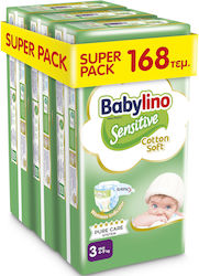 Babylino Sensitive Cotton Soft No. 3 για 4-9kg 168τμχ