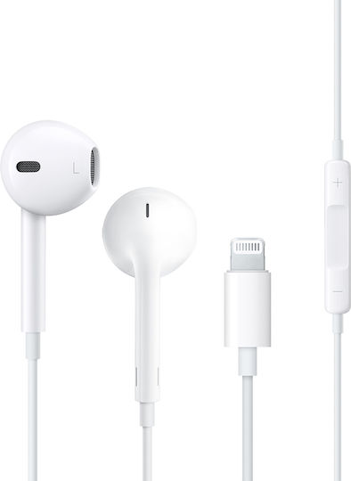 Wiwu 302 Handsfree cu două căști cu mufă Lightning Alb