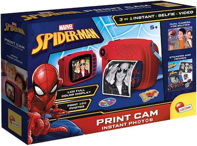 Lisciani Giochi Spiderman Print Cam Compact Aparat Foto Colorată