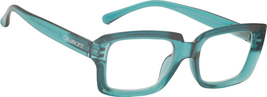 Oramont Women's Reading Glasses +1.50 in Turquoise color EAO982PTR150