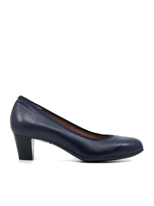 Papistas Leder Pumps Blau