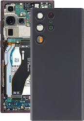 Akkuabdeckung Kameraobjektivschutz Schwarz Galaxy S22 Ultra 5G