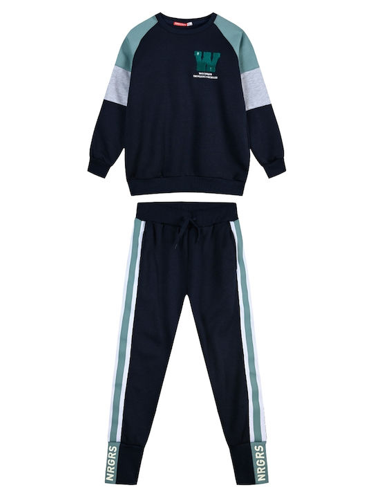 Energiers Kids Sweatpants Set Blue 2pcs