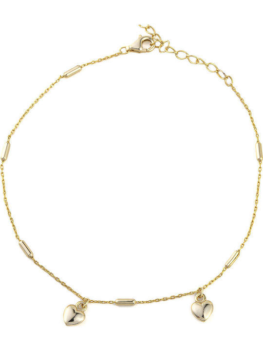 George Art Jewels Vergoldete Fußarmband aus Silber