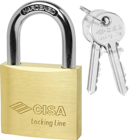 Cisa Ατσάλινο Λουκέτο Πέταλο με Κλειδί 50mm