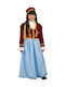 Traditional Kids Costume Amalia with Porphyra with 3 Rows Necklace