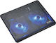 Serioux Cooling Pad για Laptop έως 15.6" με 2 Ανεμιστήρες και Φωτισμό (SRXNCP007)