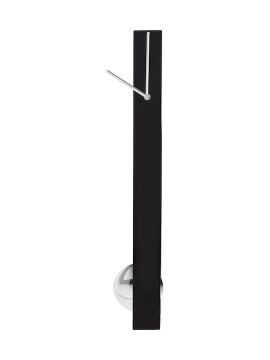 Kare Design Ρολόι Τοίχου Με Εκκρεμές Μαύρο Ø6cm