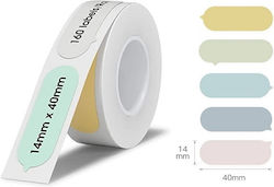 Niimbot 160 Selbstklebende Etikettenrollen für Etikettendrucker 14x40mm 1Stück