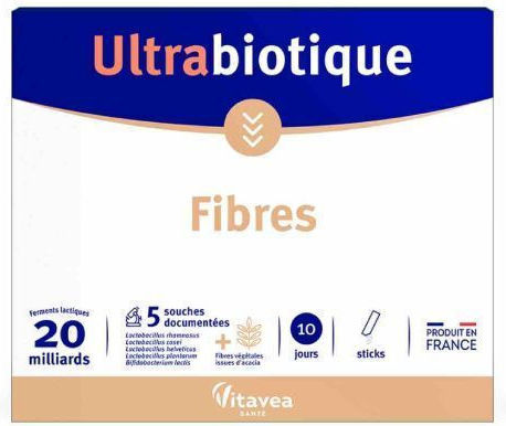 Vitavea Ultrabiotique Fibre Nahrungsergänzungsmittel Für Die Stärkung Des Immunsystems 10 Umschläge