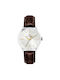 Philip Watch Women's Watch 40mm Battery with Brown Leather Strap