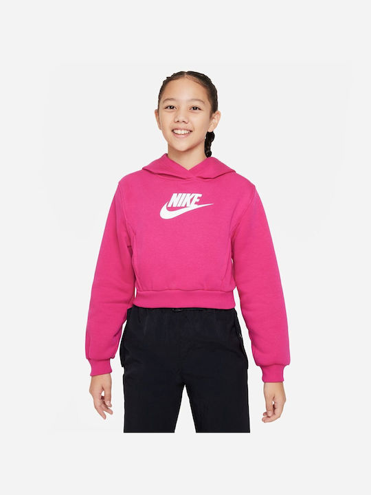Nike Fleece Kinder Sweatshirt Fuchsie