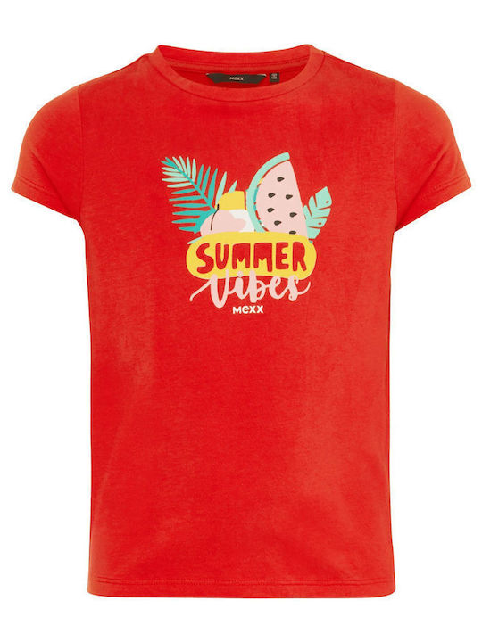 Παιδικό T-shirt κόκκινο-πορτοκαλί