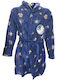Disney Kids' Robe Winter Fleece Dark Blue Minnie Mouse