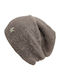 Knitted Beanie Cap Brown