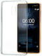 Nokia Crystal Slim Back Cover Σιλικόνης Διάφανο (Nokia 6)
