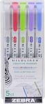 Zebra Markers Cool & Refined Set 5pcs