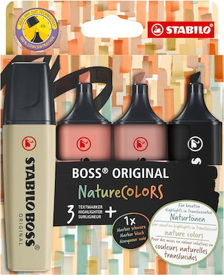 Stabilo Boss Textmarker Nature - No color reference. 4Stück