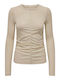 Only Women's Blouse Long Sleeve Beige