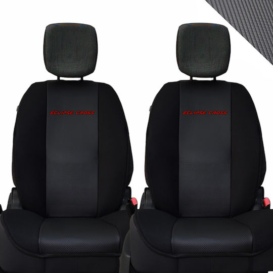 Spătar Auto 2buc Piele sintetica Negru