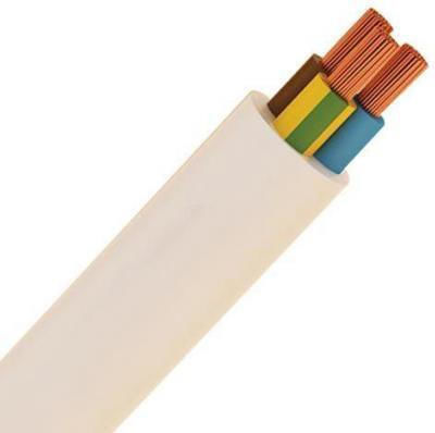 Eurolamp Καλώδιο Ρεύματος με Διατομή 3x0.75mm² σε Μπεζ Χρώμα 1m Εύκαμπτο