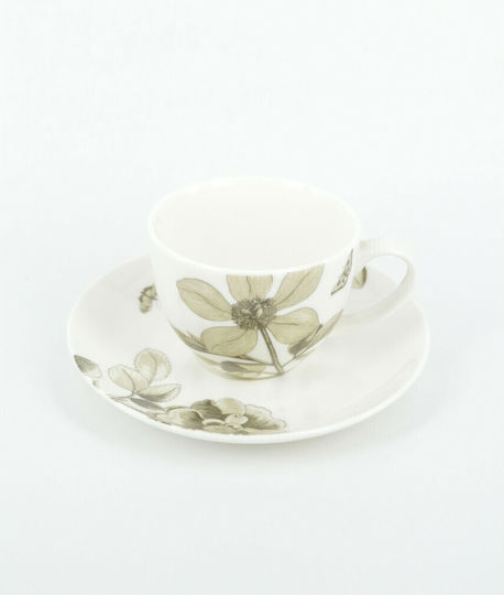 Lampiris Interiors Tasse Tee aus Porzellan Weiß