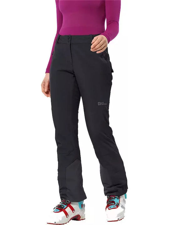 Jack Wolfskin Femeiesc Tesatura Pantaloni Negru