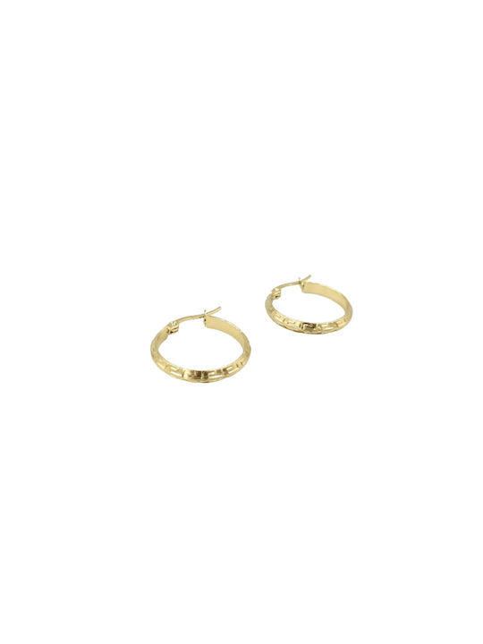 Earrings Hoops made of Steel Gold Plated