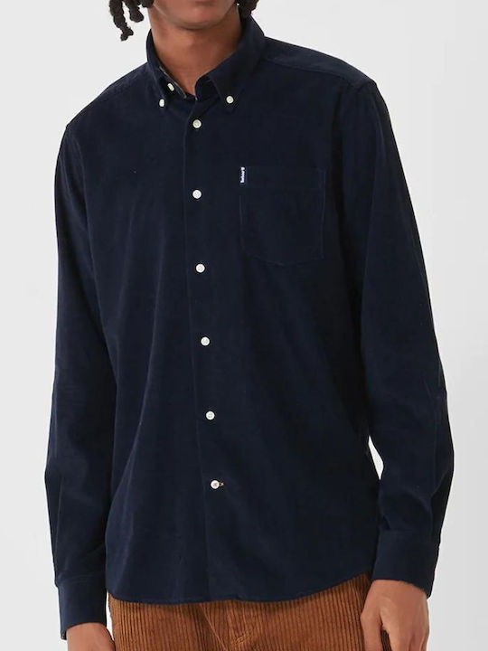 Barbour Herrenhemd Langärmelig Cord navy