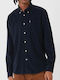 Barbour Herrenhemd Langärmelig Cord navy