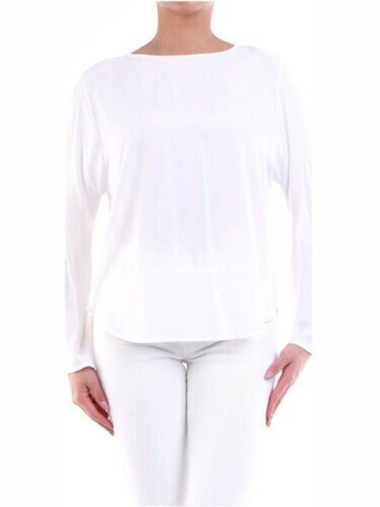 Manila Grace Women's Blouse Long Sleeve White