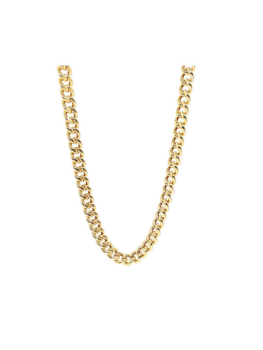 Rubini Gold Chain Neck 14K Wide Thickness 7mm and Length 50cm