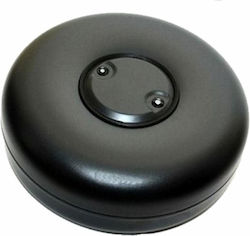 ATIKER Vertical Cylindrical Plastic Storage Tank 34lt for LPG Black