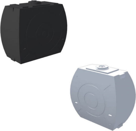 Rotogran Vertical Cylindrical Plastic Storage Tank 1000lt for Petroleum White
