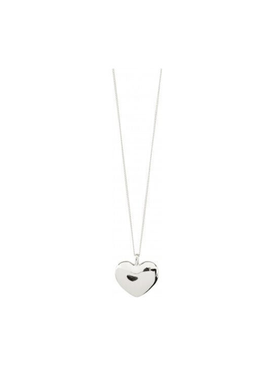 Pilgrim Necklace with design Heart Gold Plated