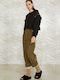 Souvenir Women's Fabric Trousers Black