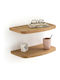 Bedside Table Made of Solid Brown Wood 42x26x9.5cm