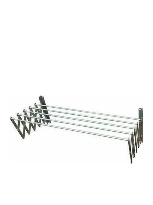 Folding Wall Mounted Aluminum Clothes Drying Rack for Balcony 60x120cm