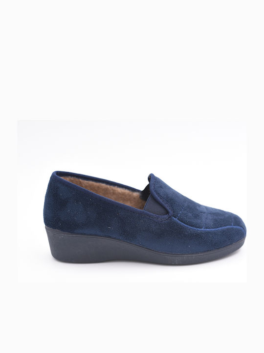 Medies Closed-Toe Women's Slippers Blue