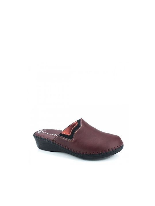 Fild Anatomic Leather Women's Slippers Burgundy