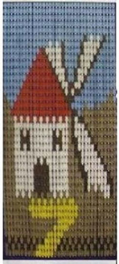 Chios Hellas Plastic Door Curtain Multicolour 100x220cm ΚΟ107B