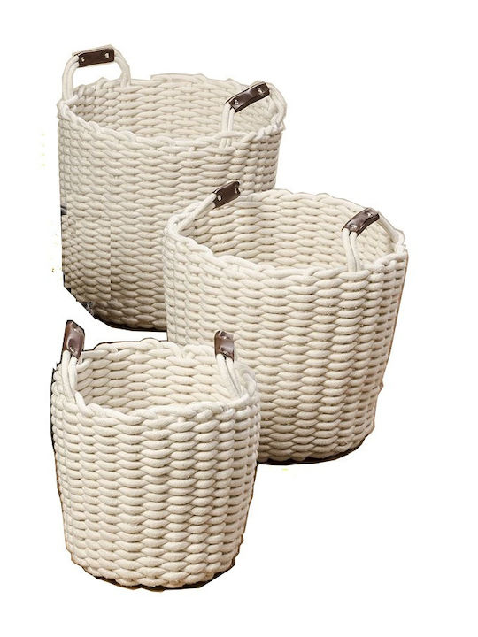 Wicker Decorative Baskets Set 3pcs