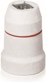 Lineme Stromstecker mit Steckdosenbuchse E27 in Weiß Farbe Set 1Stück 15-00103