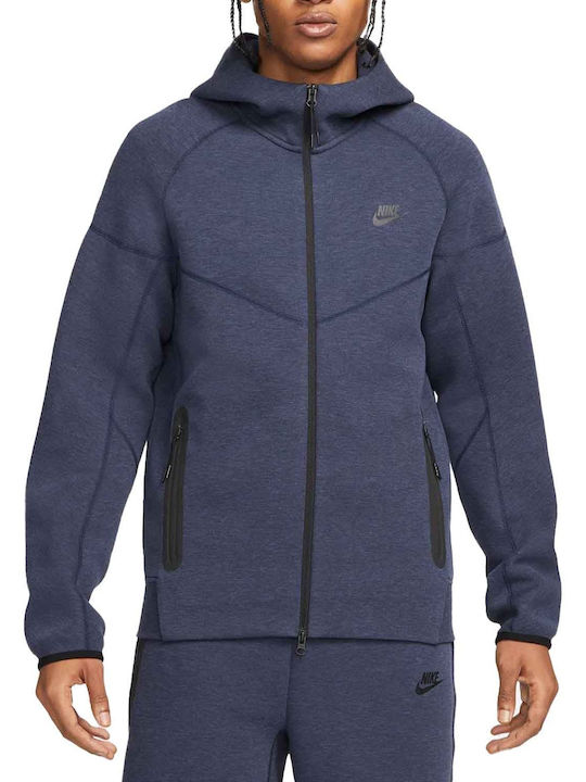Nike Sportswear Tech Jachetă cu fermoar pentru bărbați cu glugă Albastră