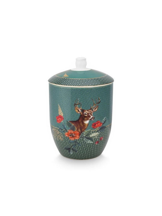 PiP Studio Christmas Cookie Jar Porcelain Green