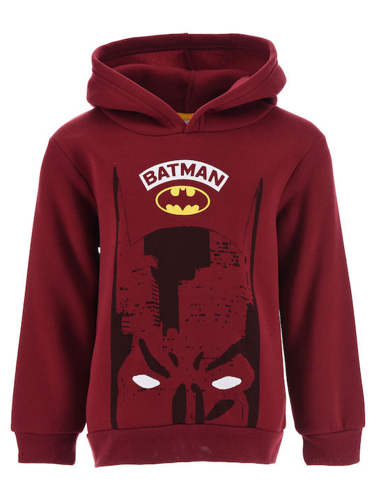 Superheroes Kids Sweatshirt Burgundy