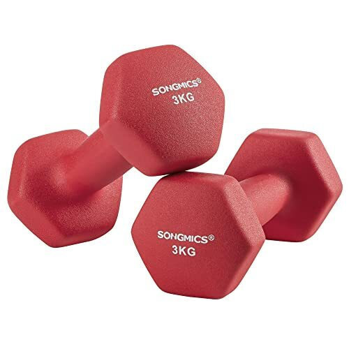 Songmics SYL66RD Neoprene Dumbbell 2 x 3kg Skroutz.cy