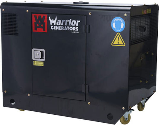 Champion Warrior Three-phase Silent Generator Petroleum with Handle and Maximum Power 12.5kVA