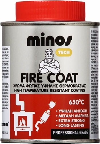 Minos Spray Цвят на лака Висока температура 0.75лт Черен